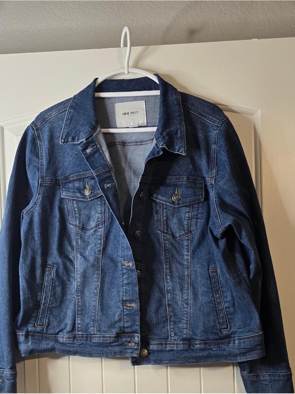 Nine West Indigo Blue Denim Jacket
